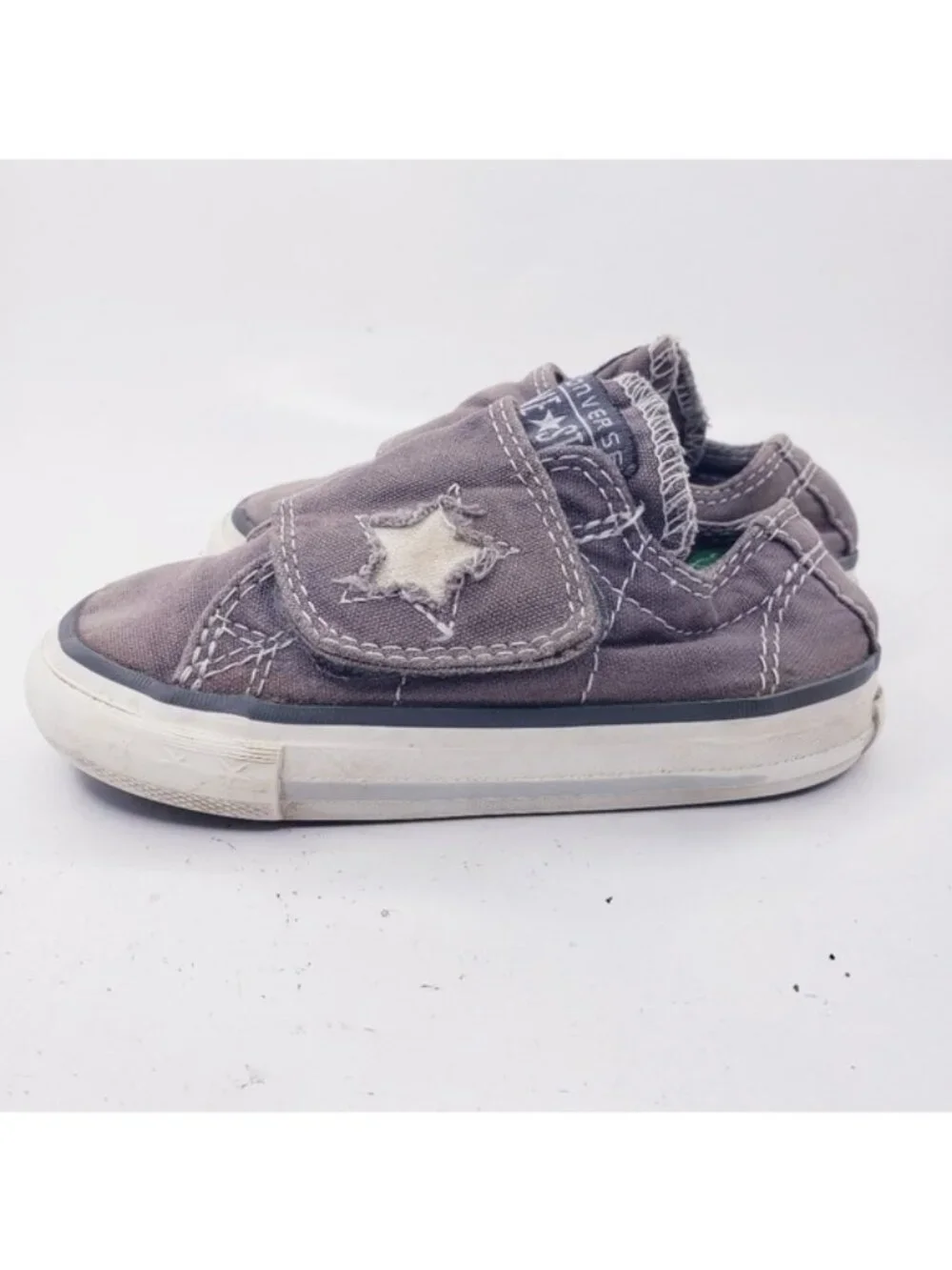 Converse All Star Gray Slip On Sneakers Shoes Kids Infant Size 6 Boys Girls